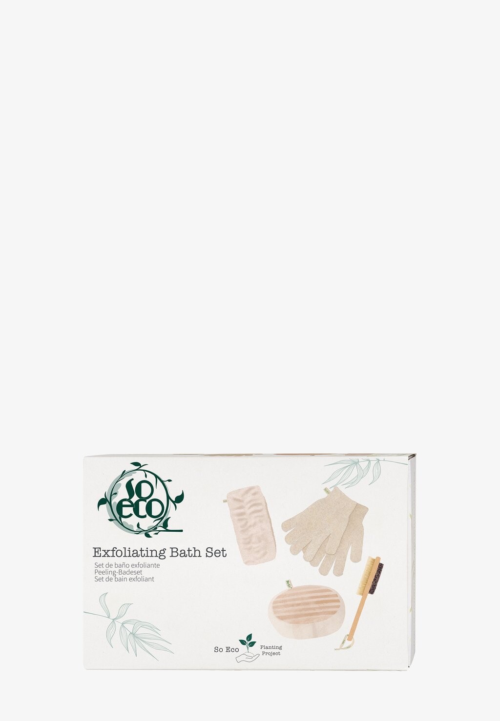 

Набор для ухода за кожей So Eco Exfoliating Bath Set So Eco, белый