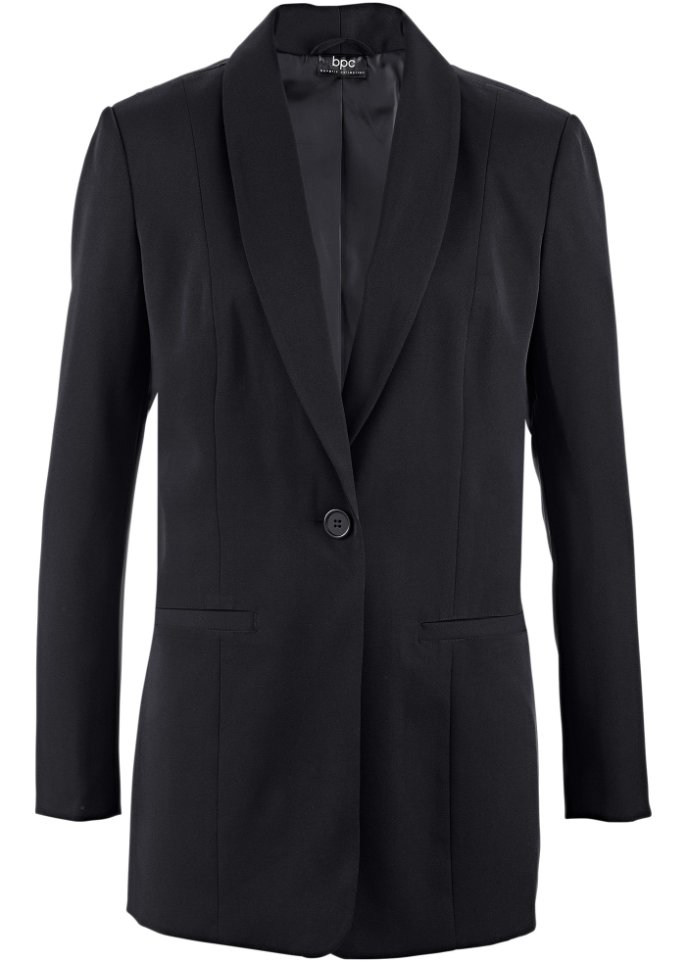 Длинный пиджак Bpc Bonprix Collection, черный