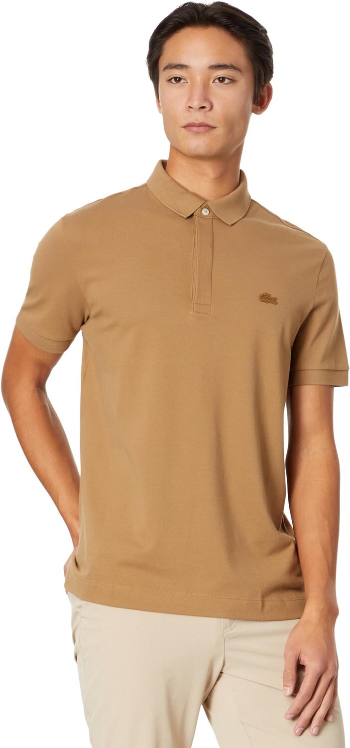 

Рубашка-поло Short Sleeve Solid Stretch Pique Regular Lacoste, цвет Cookie