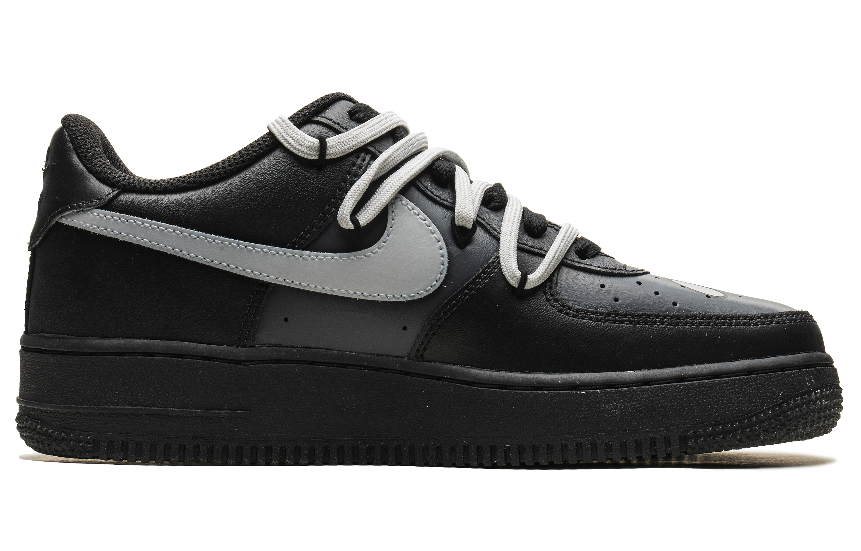 

Кроссовки Nike Air Force 1 Skateboarding Shoes Unisex Low-top Black/Gray, черный