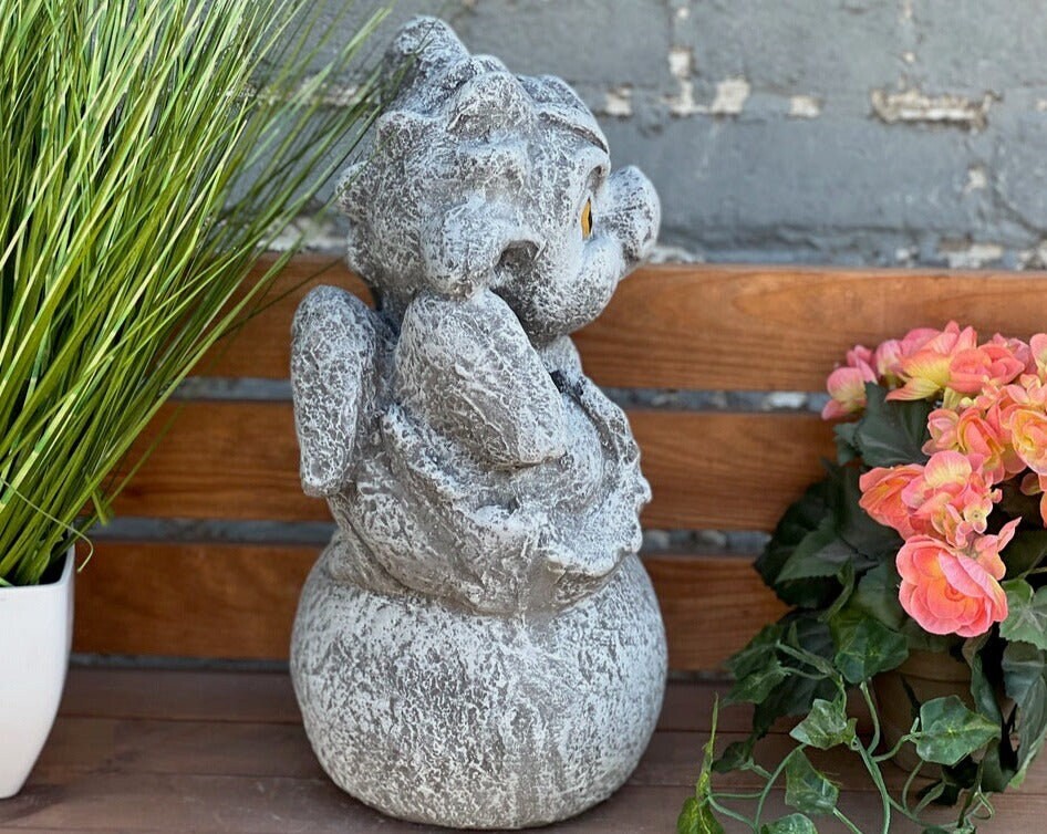 

Stoneandstyle каменная фигура дракон Альфредо литой камень морозостойкий