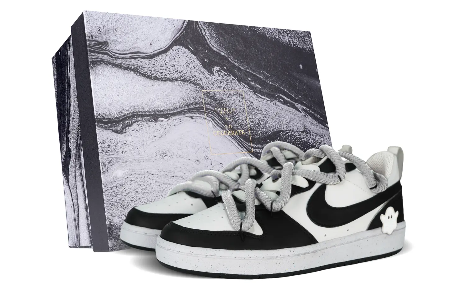 

Кроссовки Nike Court Borough Skateboarding Shoes Women's Low-top Black/white, черный/белый