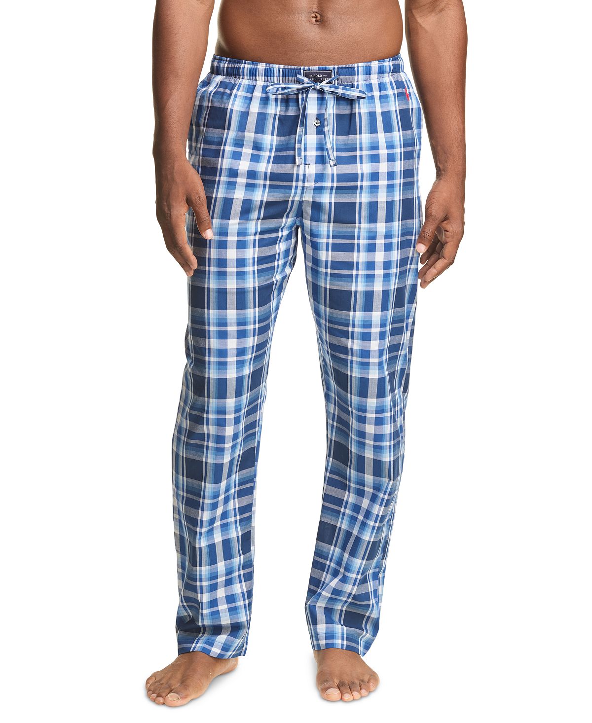 Мужские пижамные штаны в клетку Polo Ralph Lauren пижамные брюки свободного кроя h