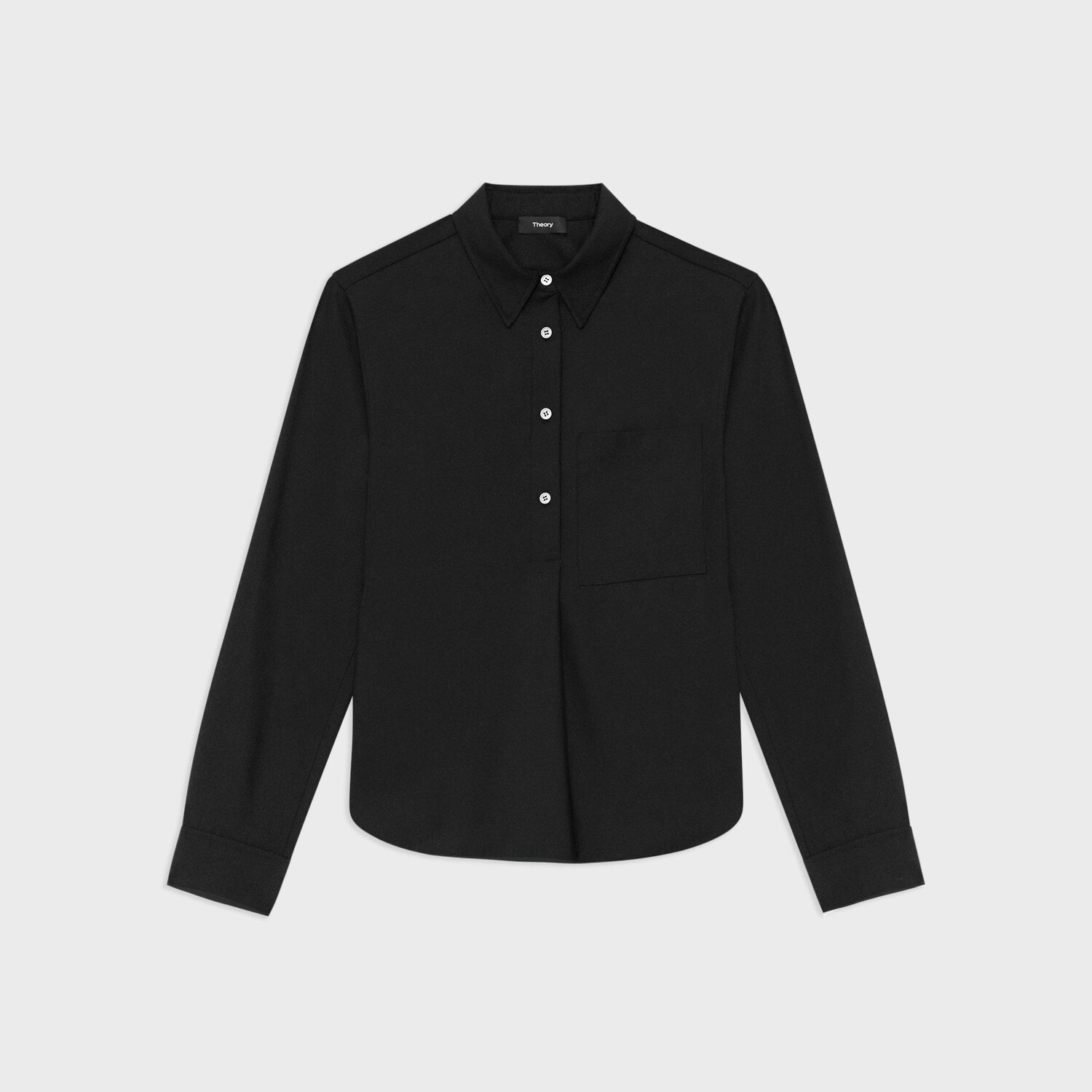 

Рубашка Popover из натуральной шерсти Theory