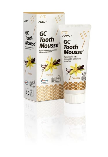 Зубная паста без фтора, ваниль, 35 мл GC, Tooth Mousse, GC Corporation цена и фото