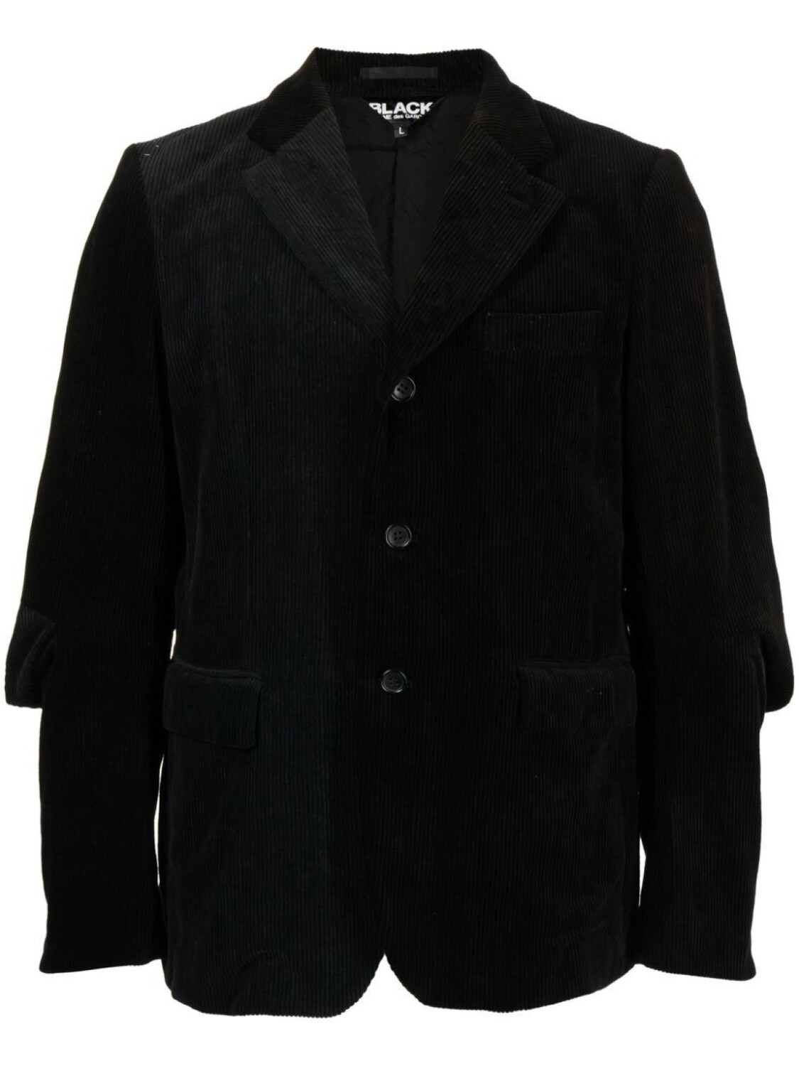 

Black Comme Des Garçons однобортный вельветовый пиджак, черный