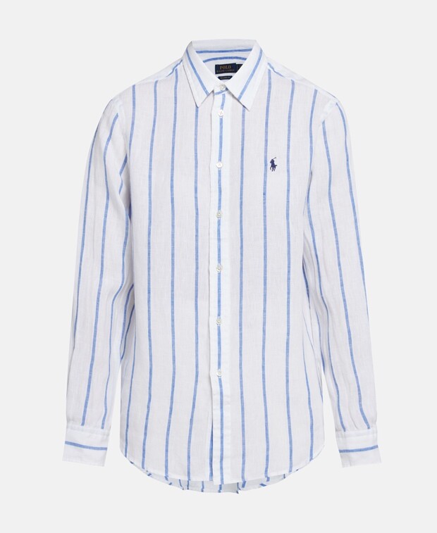 

Льняная блузка Polo Ralph Lauren, белый