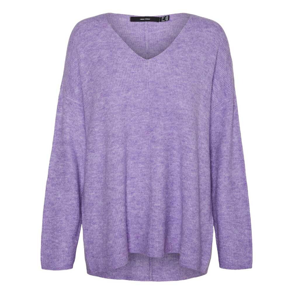 

Свитер Vero Moda Curve V Neck, фиолетовый