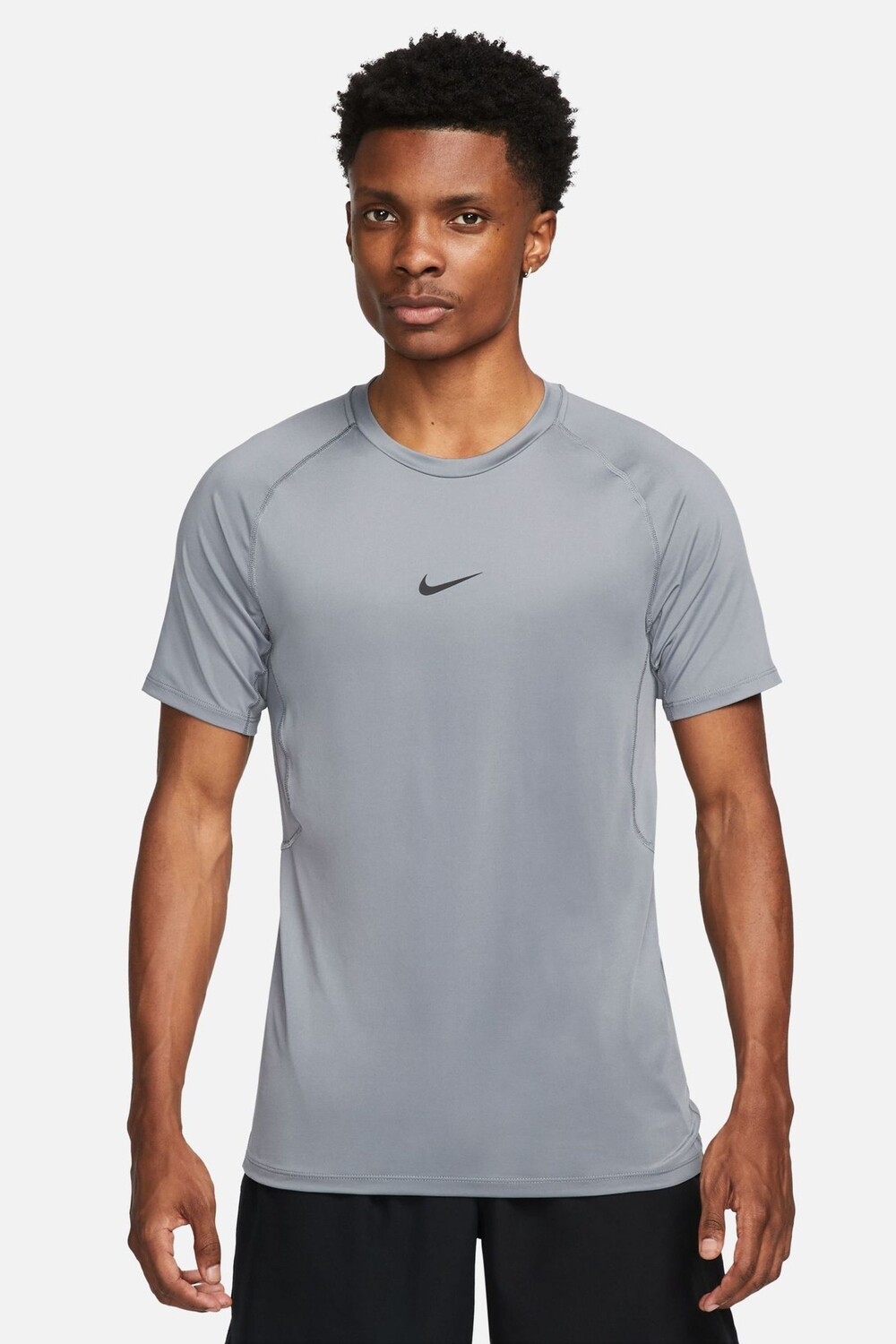 

Pro Dri-FIT с облегающим кроем и короткими рукавами Nike, серый