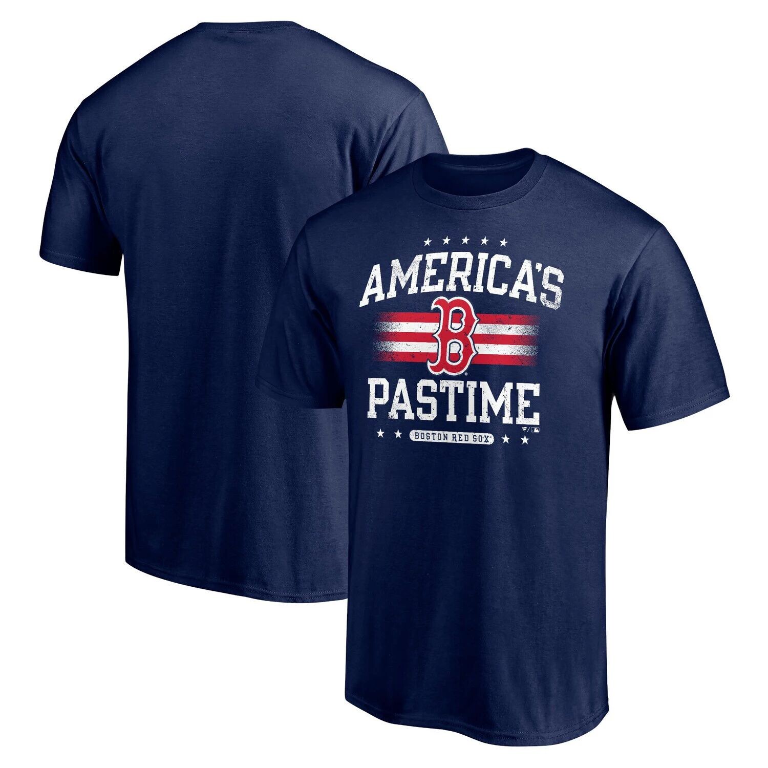 

Мужская темно-синяя футболка с логотипом Fanatics Boston Red Sox Americana, Синий