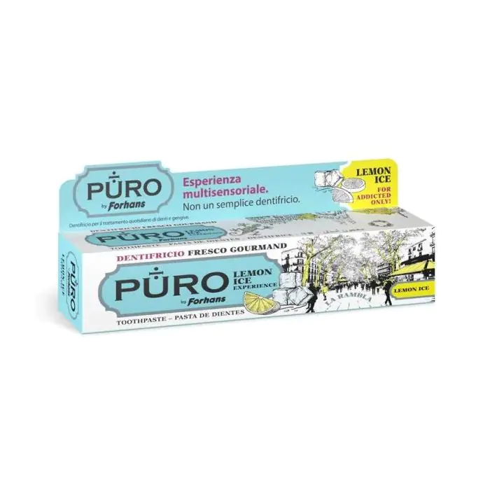 

Зубная паста pasta de dientes puro lemon ice experience Forhans, объем 75 мл