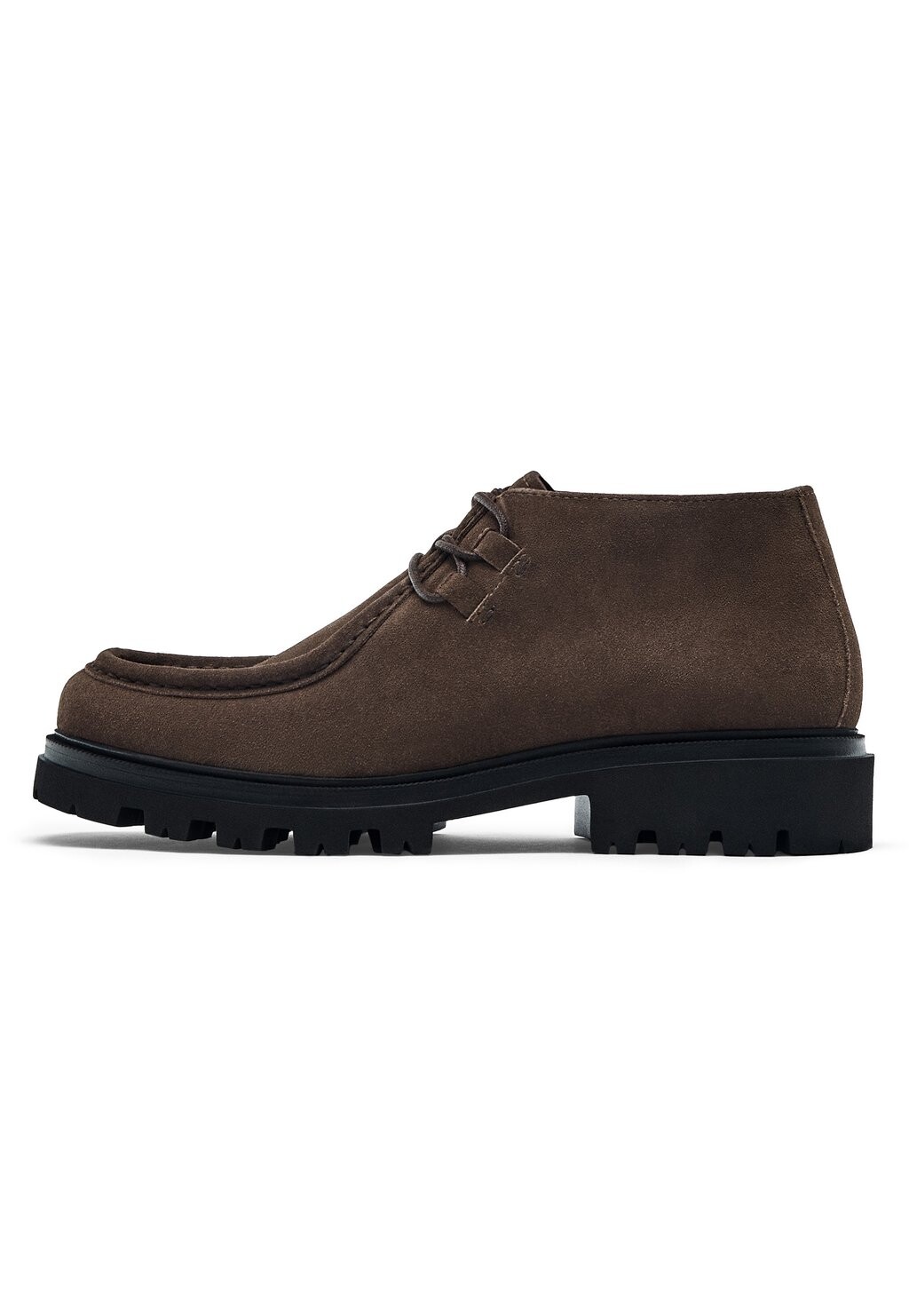 

Ботильоны на шнуровке MOC TOE Massimo Dutti, серо-коричневый