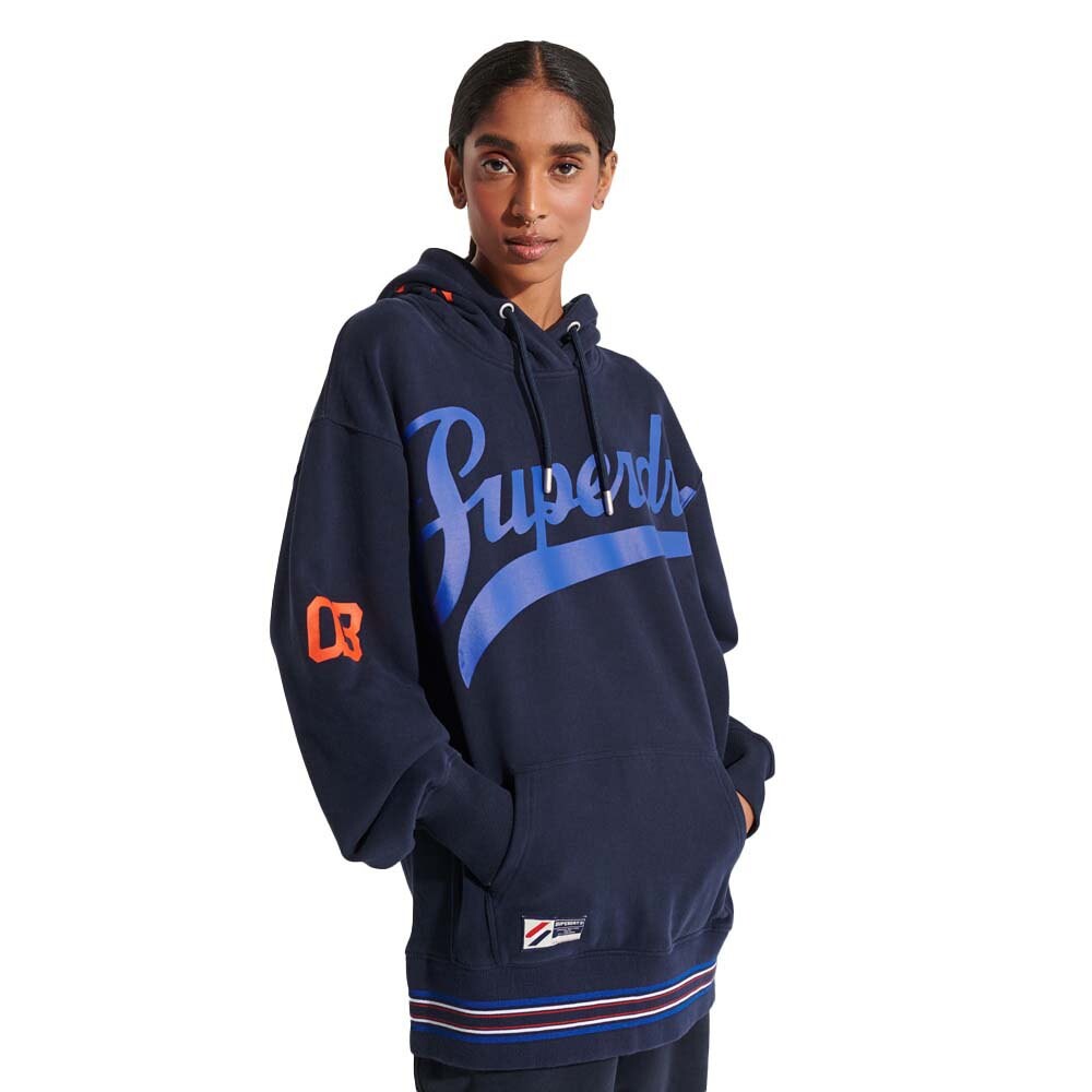 

Худи Superdry Code Strikeout Oversized, синий