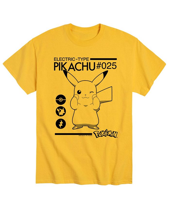 Мужская футболка с покемоном Пикачу AIRWAVES, цвет Yellow пазлы детские с покемоном пикачу 300 500 1000 шт