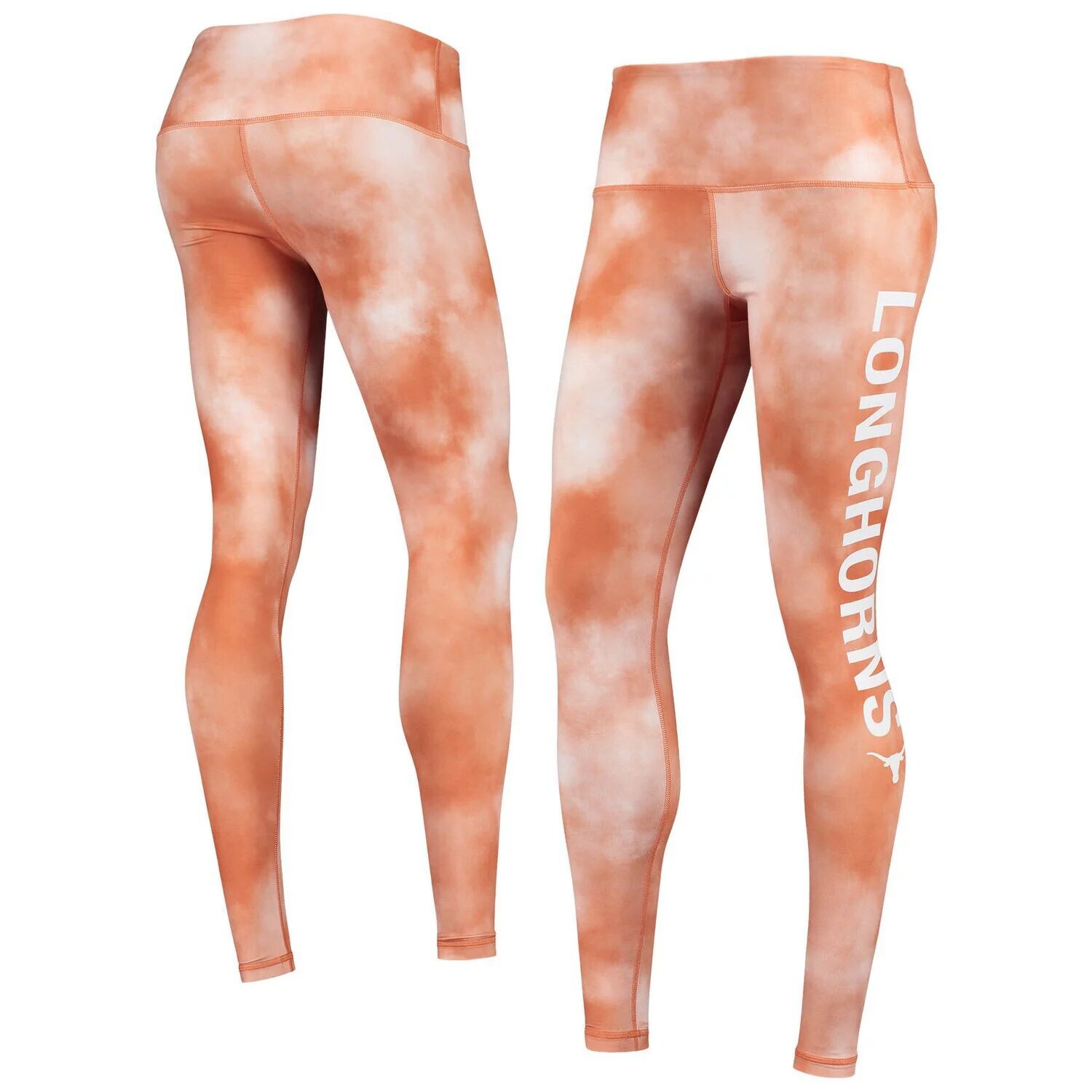 

Женские леггинсы ZooZatz Texas Orange Texas Longhorns Cloud Dye Mist