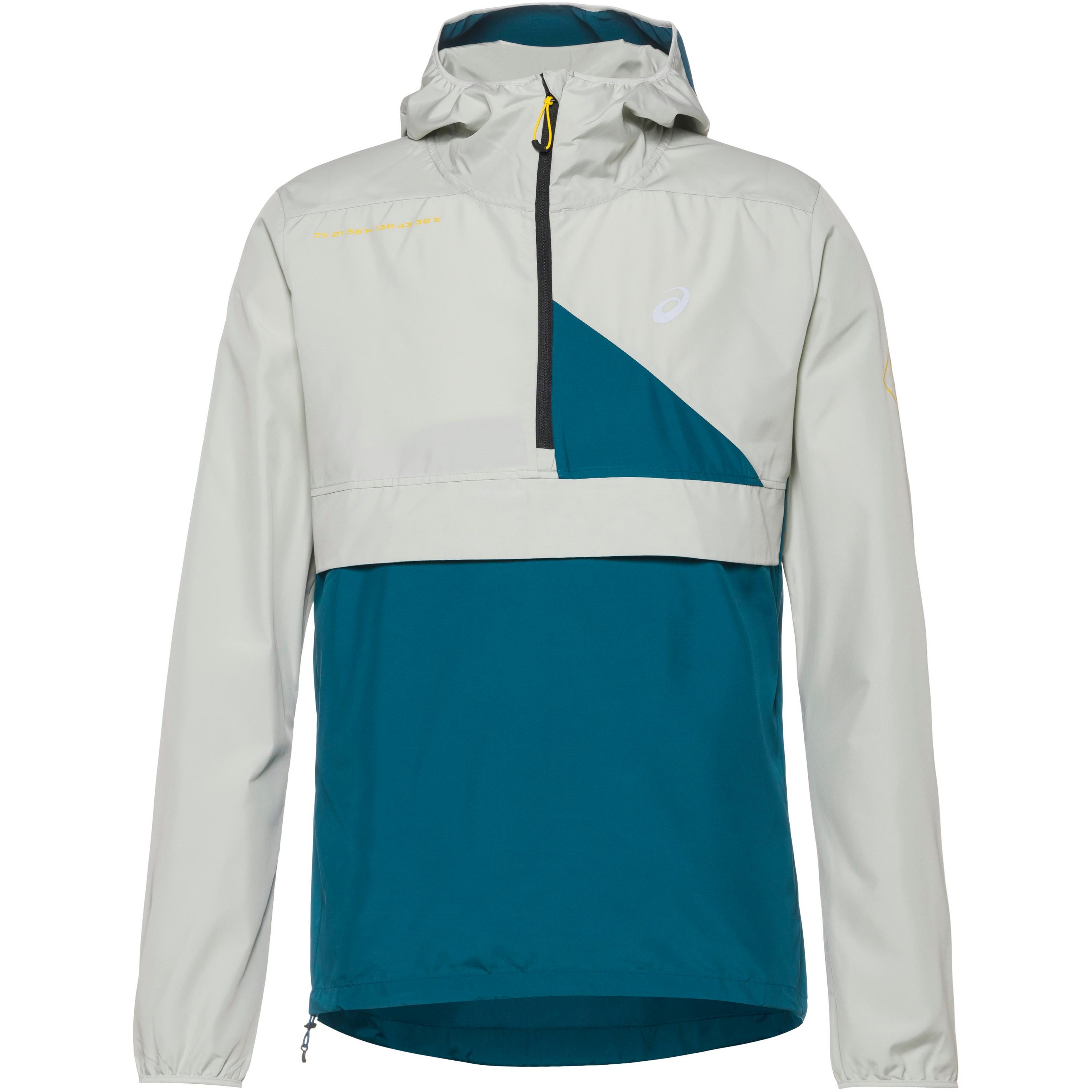 

Куртка asics Laufjacke FUJITRAIL, цвет ink teal-light sage