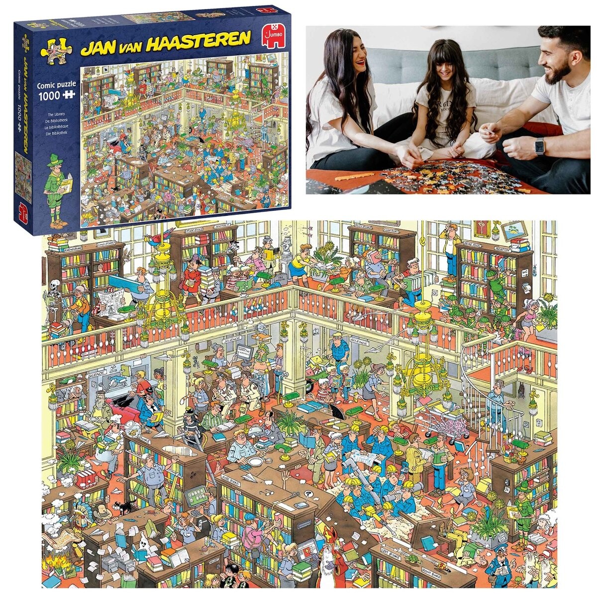 

Jumbo Library, головоломка из 1000 деталей. Ян Ван Хаастерен sarcia.eu