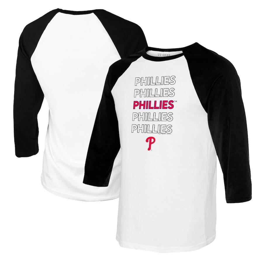 

Футболка с длинным рукавом Tiny Turnip Philadelphia Phillies, белый