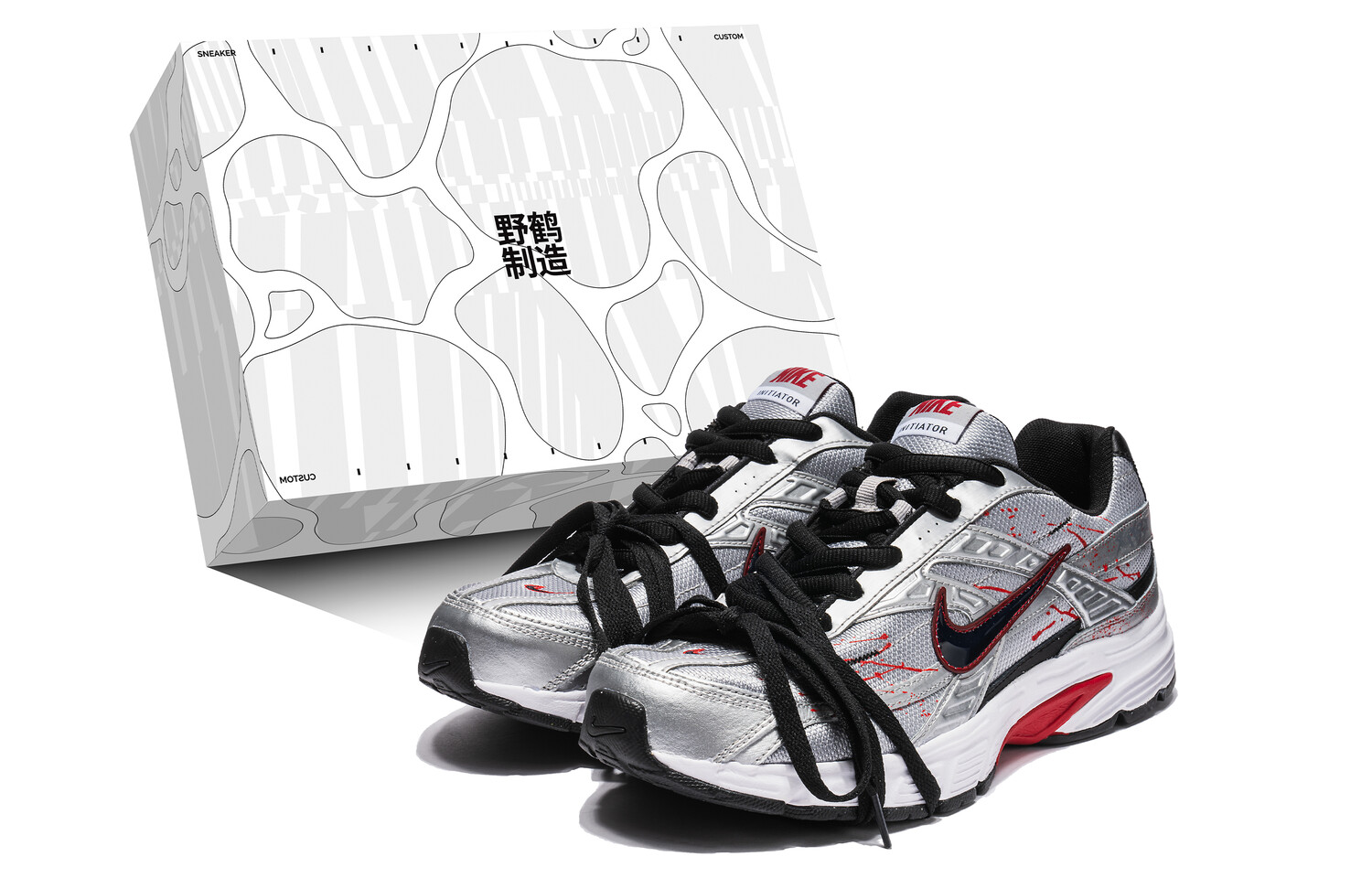 

Кроссовки Nike Initiator Chunky Sneakers Men Low-top White, черный