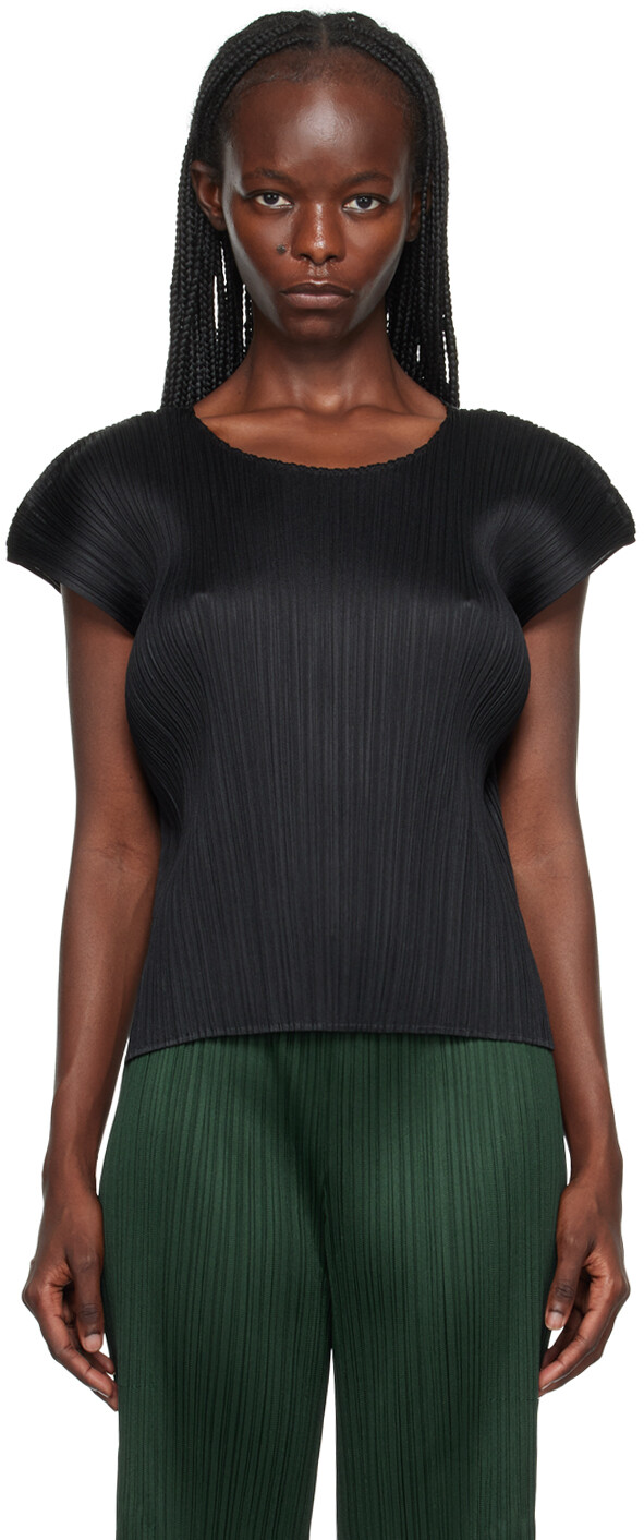 

Черная футболка Monthly Colors October Pleats Please Issey Miyake