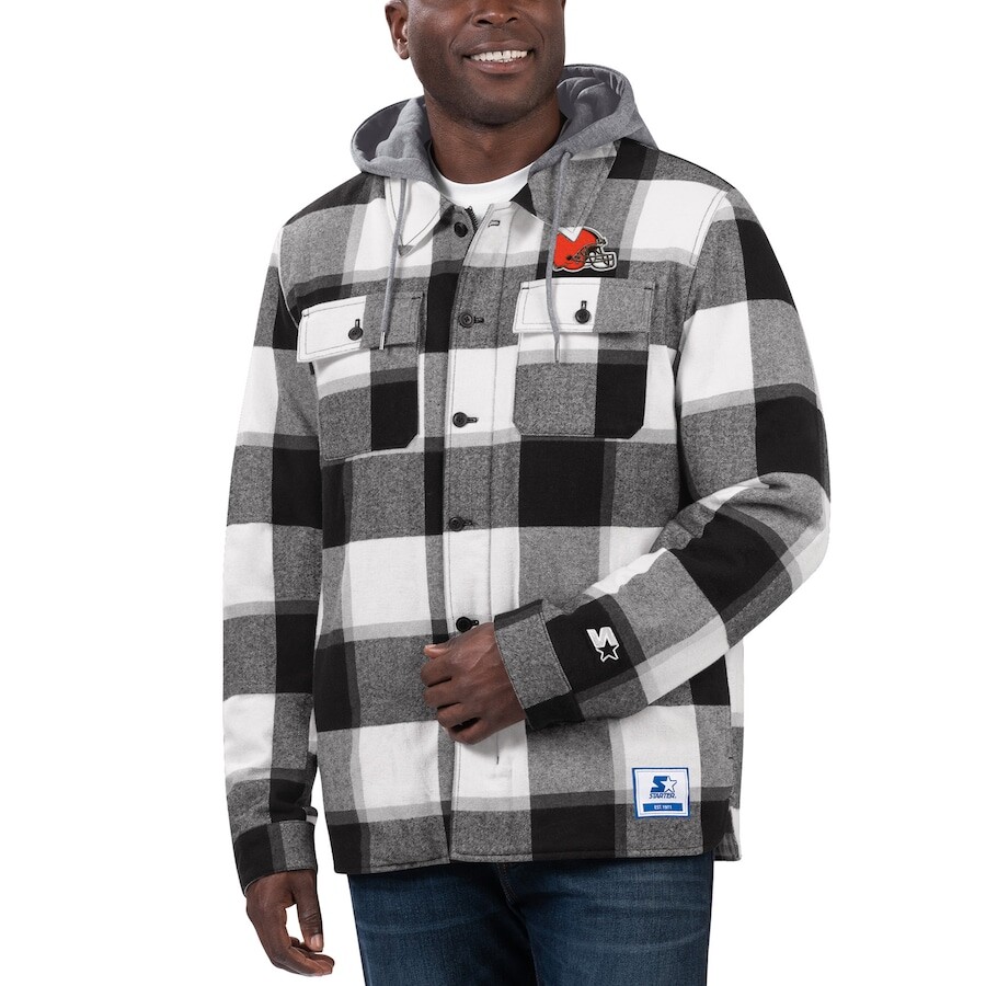 

Толстовка на молнии Starter Cleveland Browns, черный