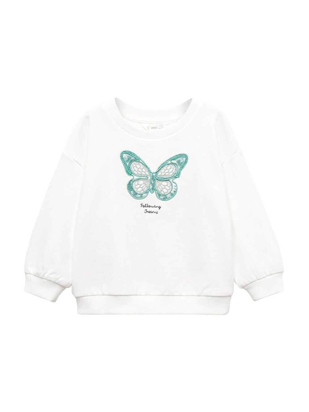 

Толстовка MANGO KIDS, пестрый белый