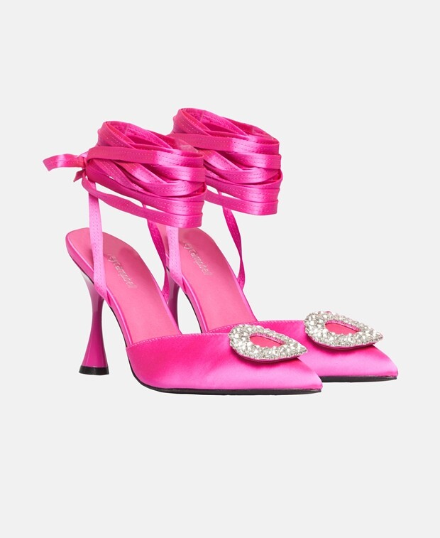 

Босоножки на каблуке Jeffrey Campbell, розовый