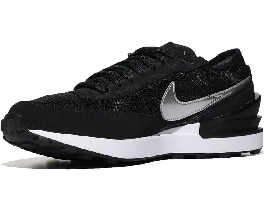 

Кроссовки Nike Waffle One, цвет Dark Smoke Grey/Chrome/Black/Green Strike
