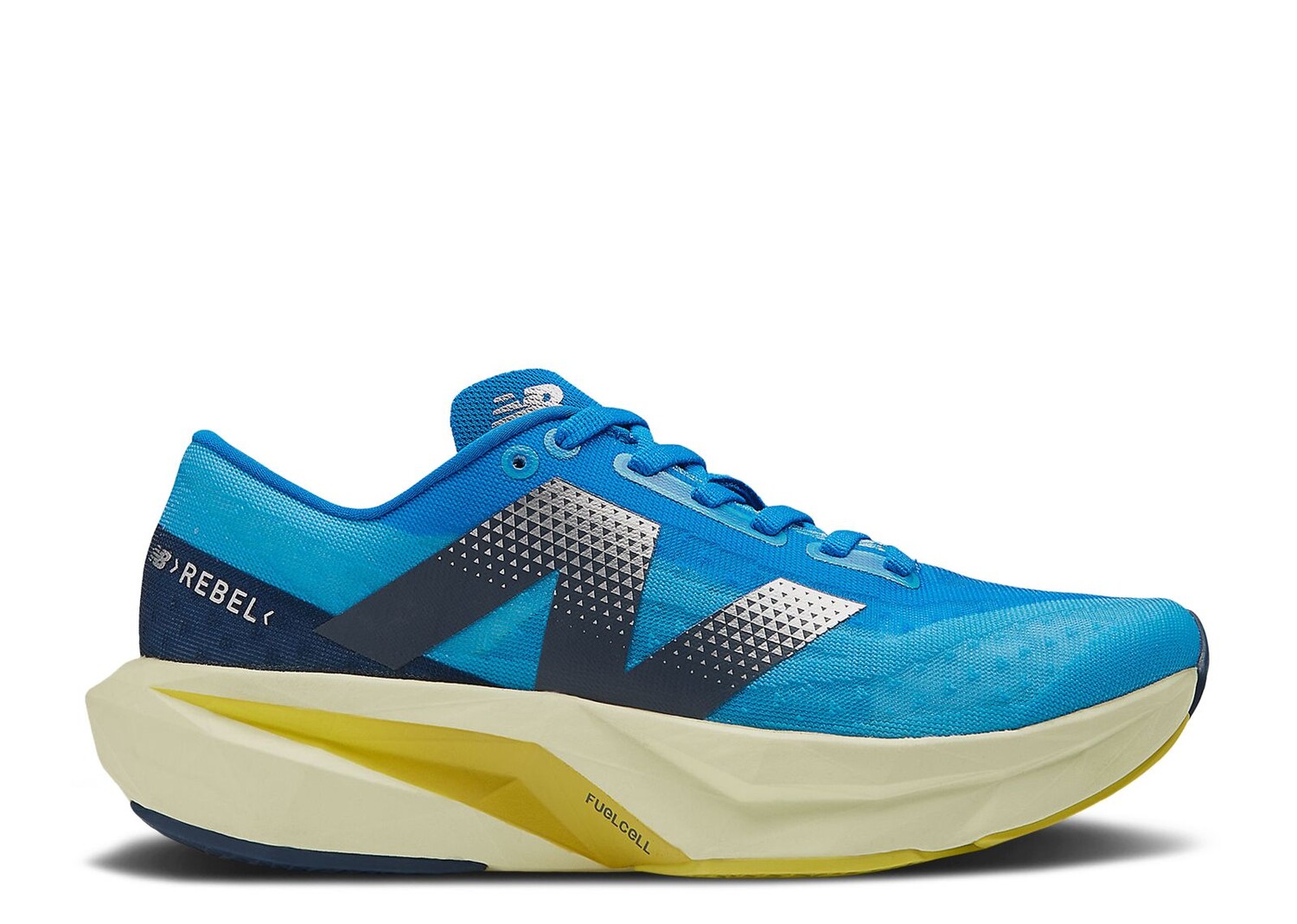 

Кроссовки New Balance Wmns Fuelcell Rebel V4 'Spice Blue Limelight', синий