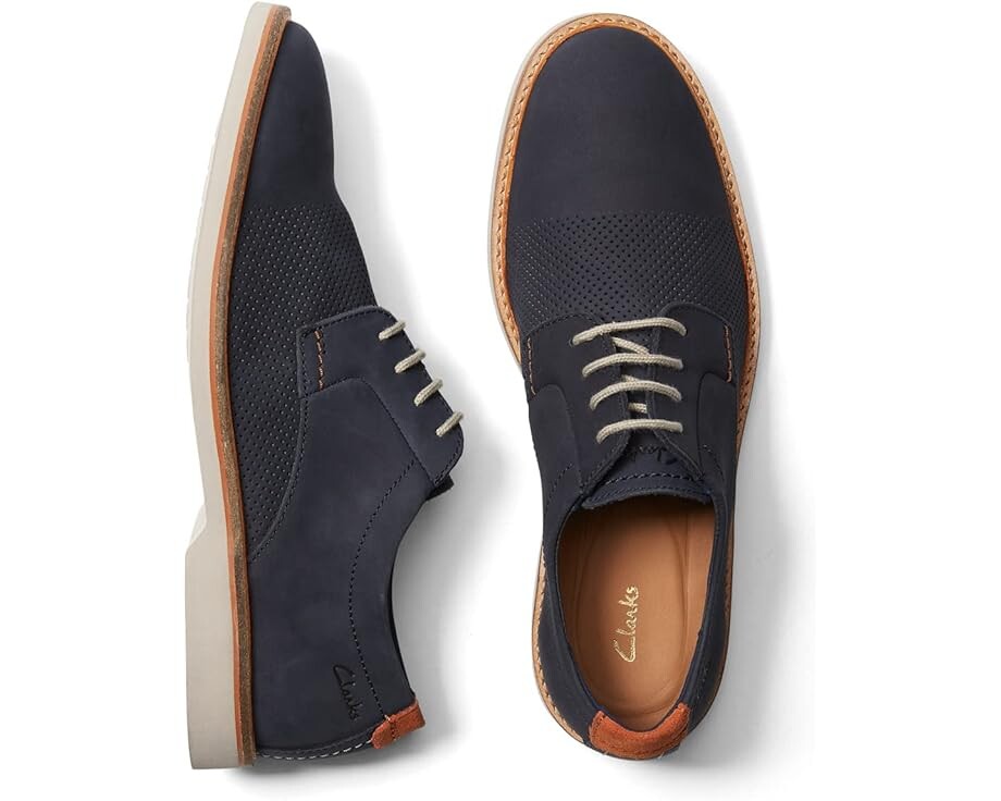 

Оксфорды Clarks Atticus LTLace, цвет Navy Nubuck