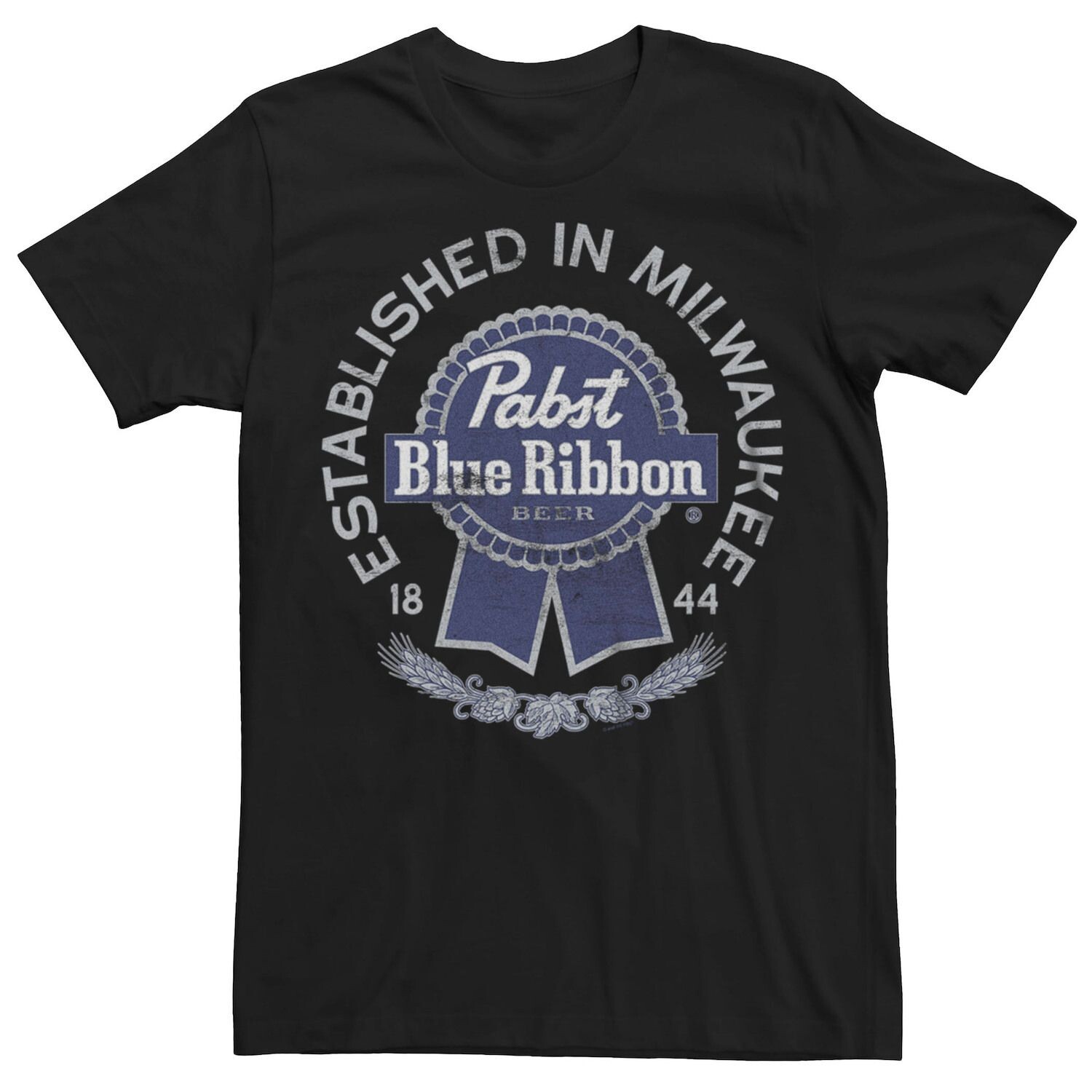 

Мужская футболка с логотипом Pabst Blue Ribbon Beer Milwaukee Finest Licensed Character