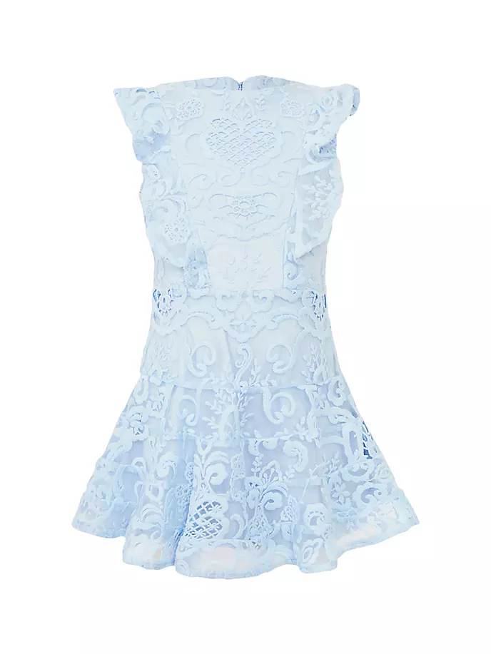 

Кружевное платье Sadie для девочек Bardot Junior, цвет sky blue