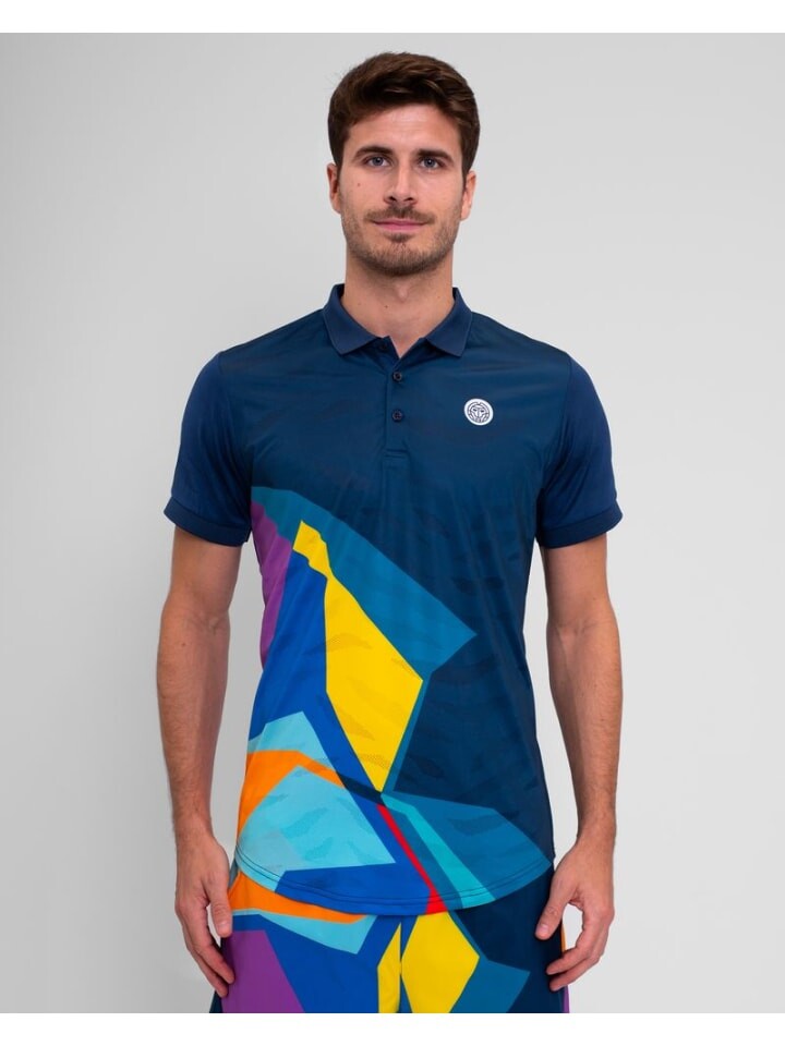 

Футболка BIDI BADU Twiggy Polo, цвет dunkelblau/bunt