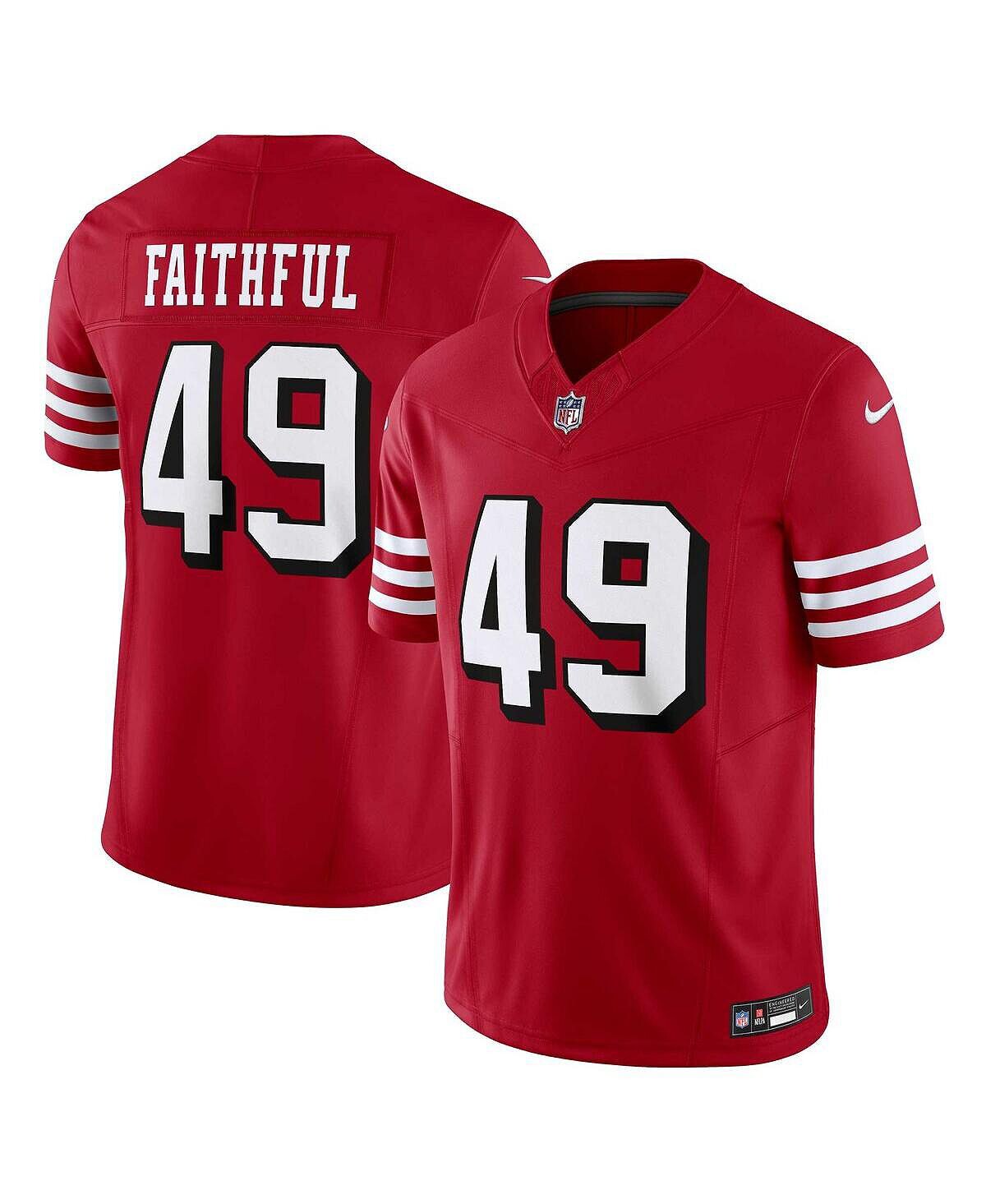

Мужские кроссовки The Faithful Scarlet San Francisco 49ers Alternate Vapor F.U.S.E. Ограниченный Джерси Nike