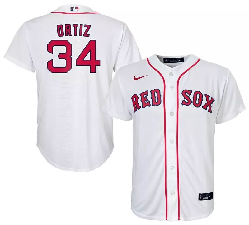 

Белая футболка Nike Youth Boston Red Sox David Ortiz #34