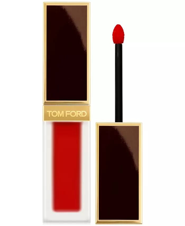 

Жидкая матовая помада для губ Luxe Tom Ford, цвет Scarlet Rouge (Warm Toned Meidum Dark Red)