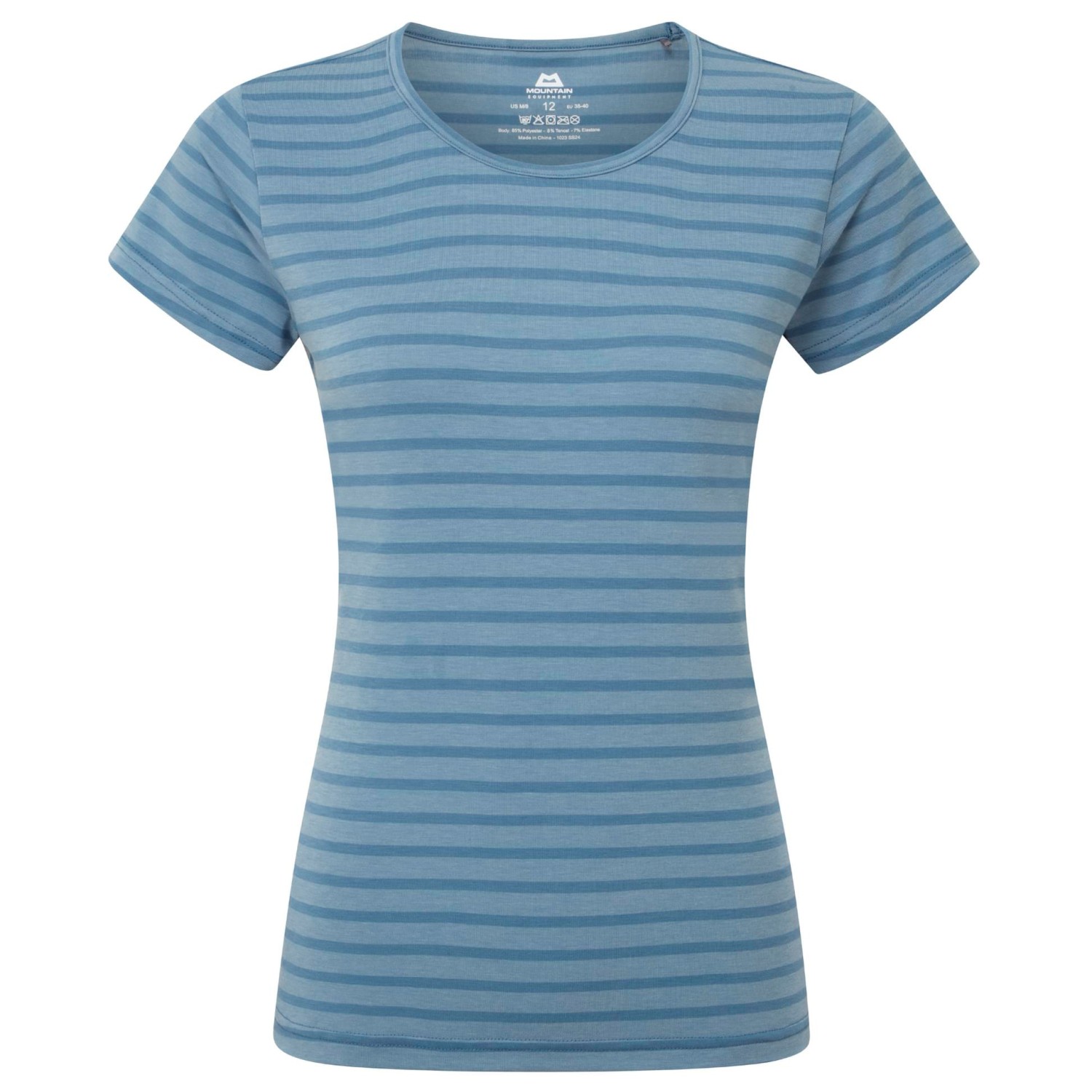 Функциональная рубашка Mountain Equipment Women's Groundup Stripe Tee, цвет Bluefin Stripe