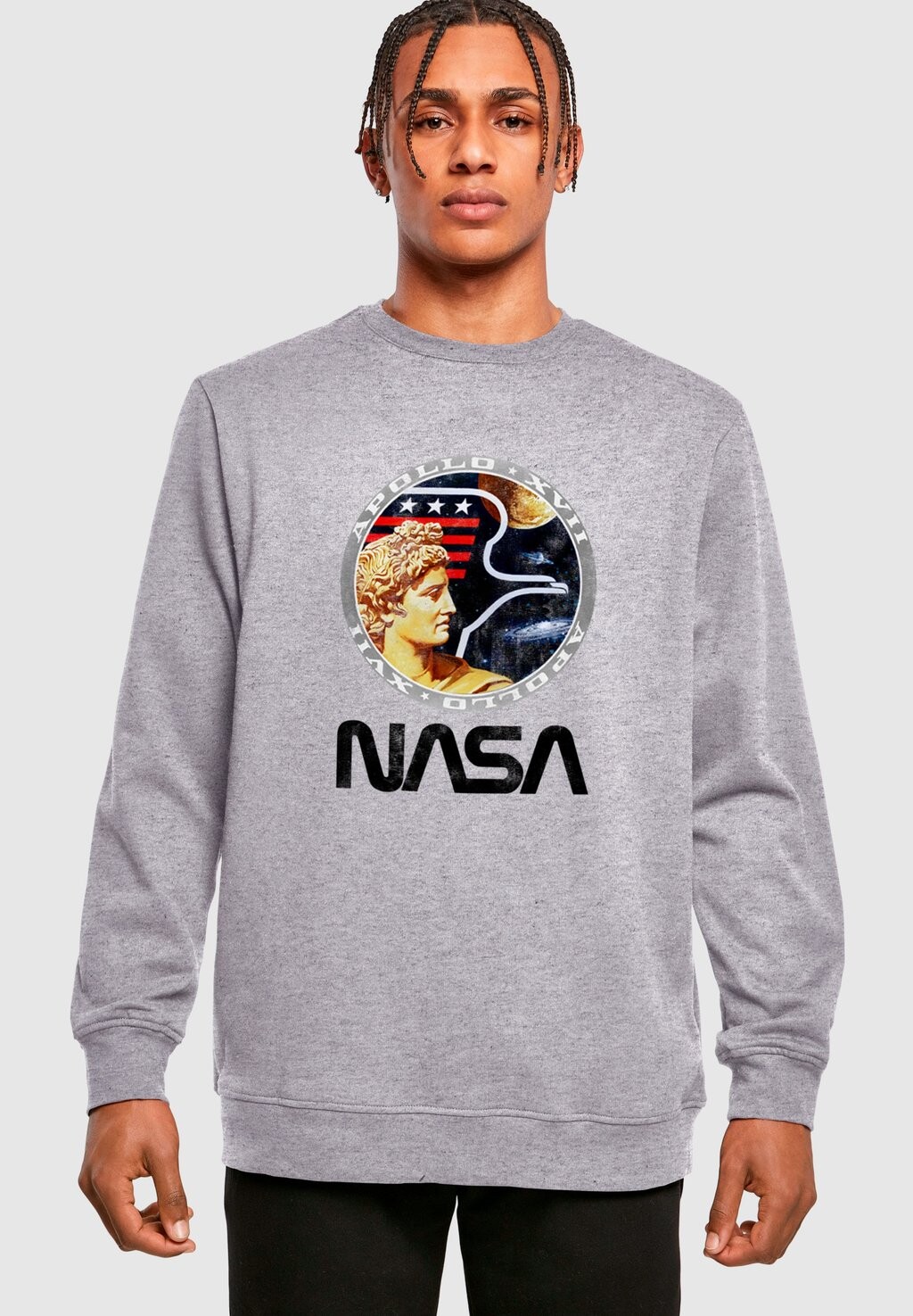 

Толстовка NASA CREWNECK Merchcode, цвет heather grey