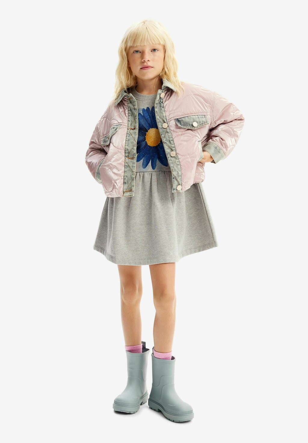 

Зимняя куртка Desigual, розовая, Розовый
