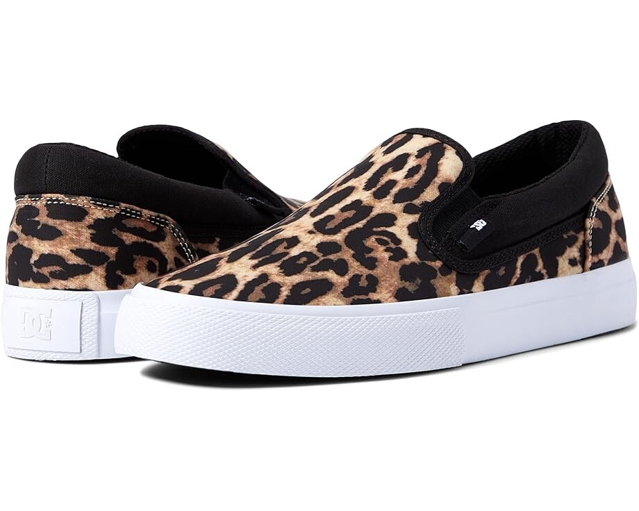 

Кроссовки DC Manual Slip-On Vegan, цвет Black/Leopard