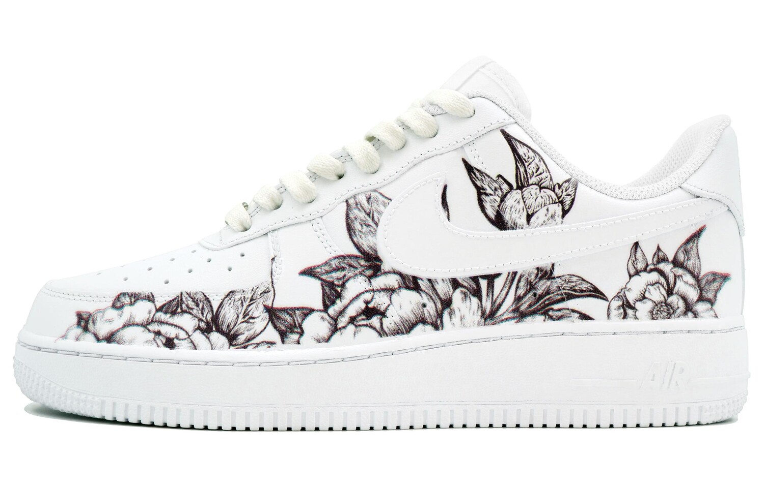 

Кроссовки Nike Air Force 1 Skateboarding Shoes Women's Low-top Black, белый