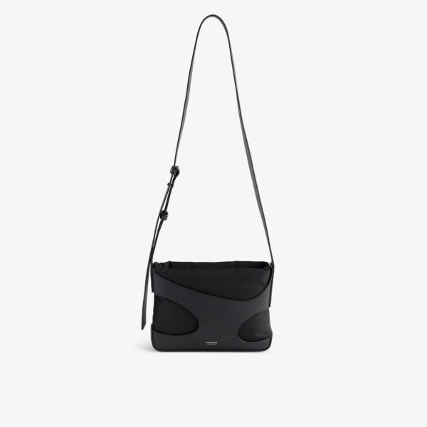 

Кожаная сумка через плечо с вырезом Ferragamo, цвет nero