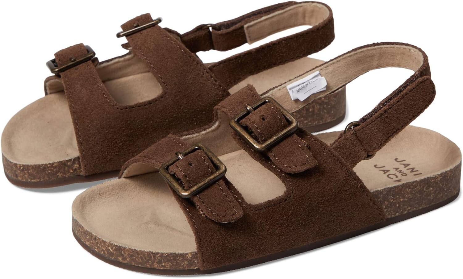 

Сандалии на плоской подошве Slip-On Sandal Janie and Jack, коричневый