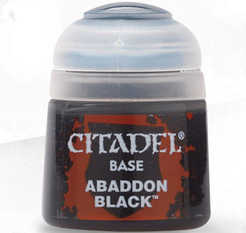 

Миниатюра Games Workshop Citadel Base Paint: Abaddon Black (12ml)