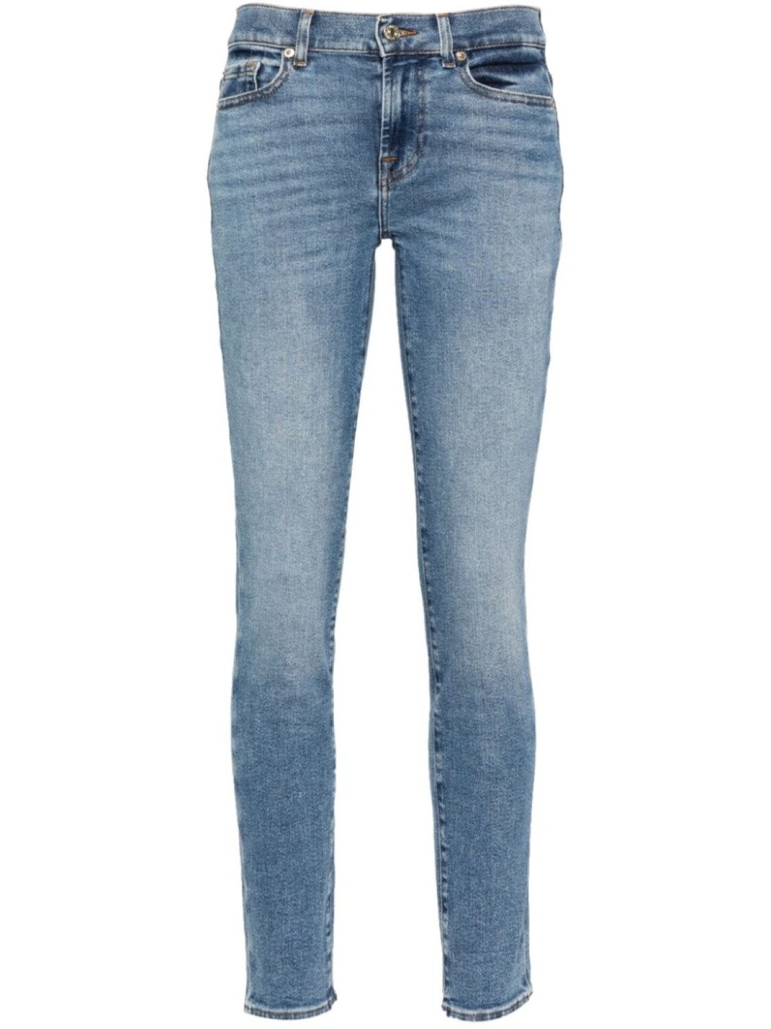 

7 For All Mankind джинсы скинни Roxanne с заниженной талией, синий