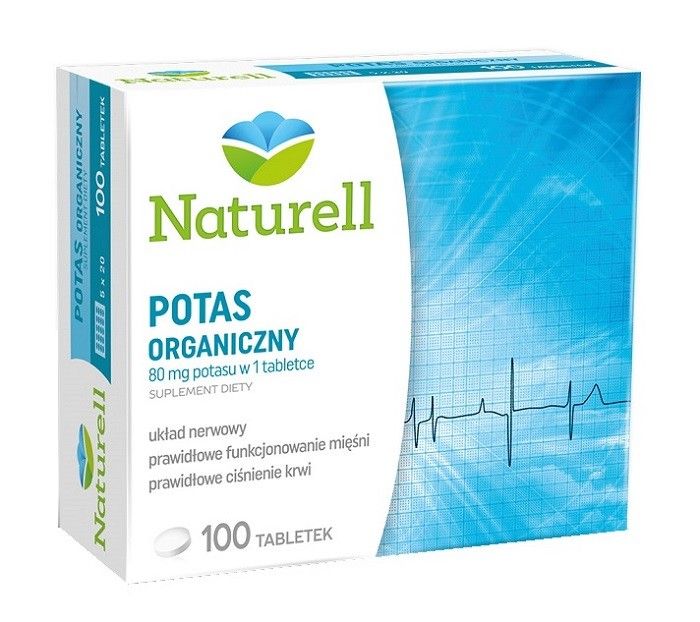 Набор витаминов и минералов Naturell Potas Organiczny, 100 шт