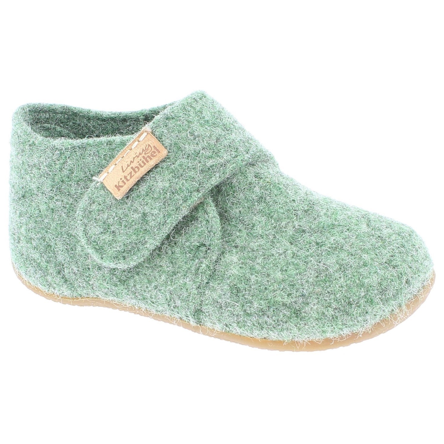 

Тапочки Living Kitzbühel Babyklettschuh Filz, цвет Forest