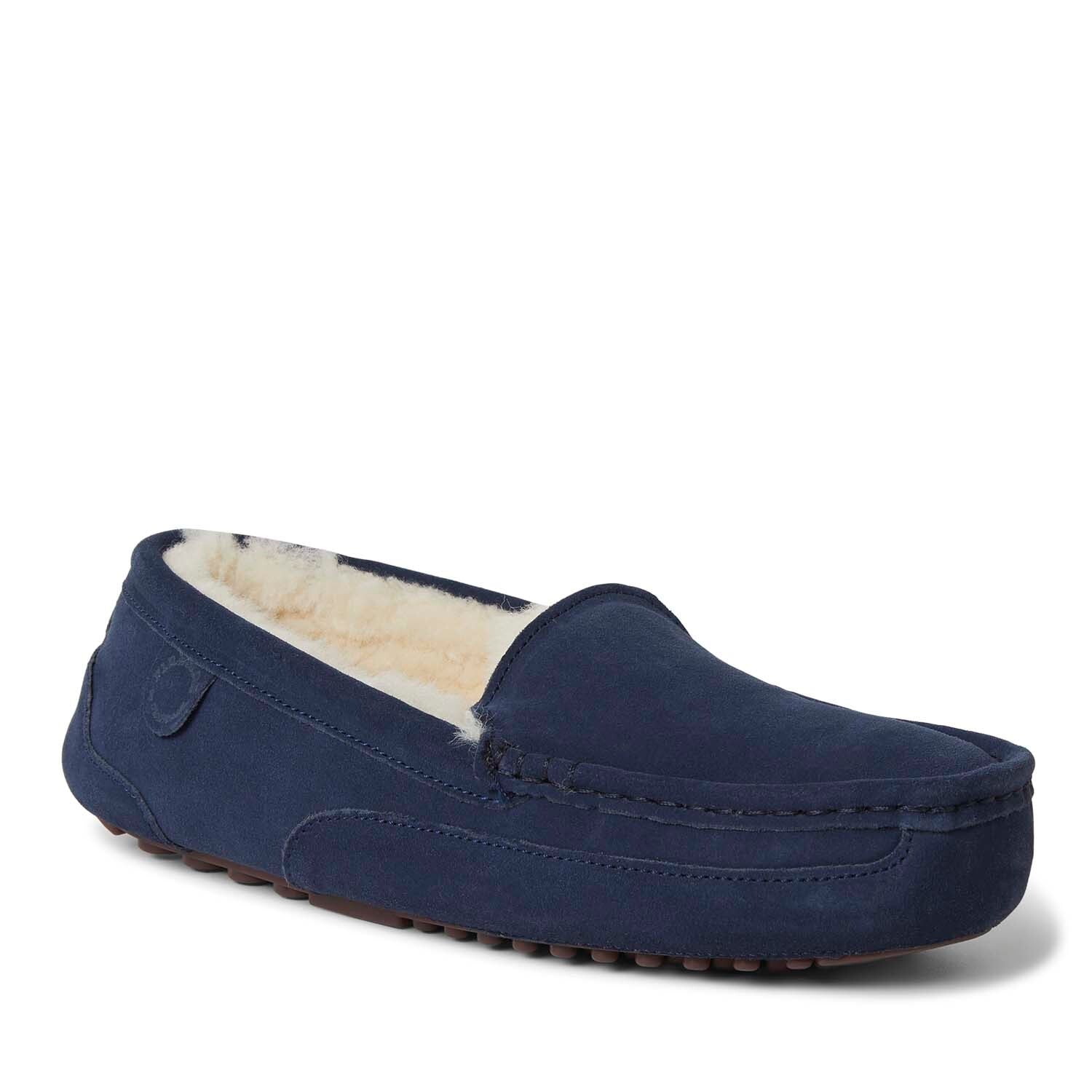

Мужские мокасины Fireside By Dearfoams Melbourne из натуральной овчины, темно-синий