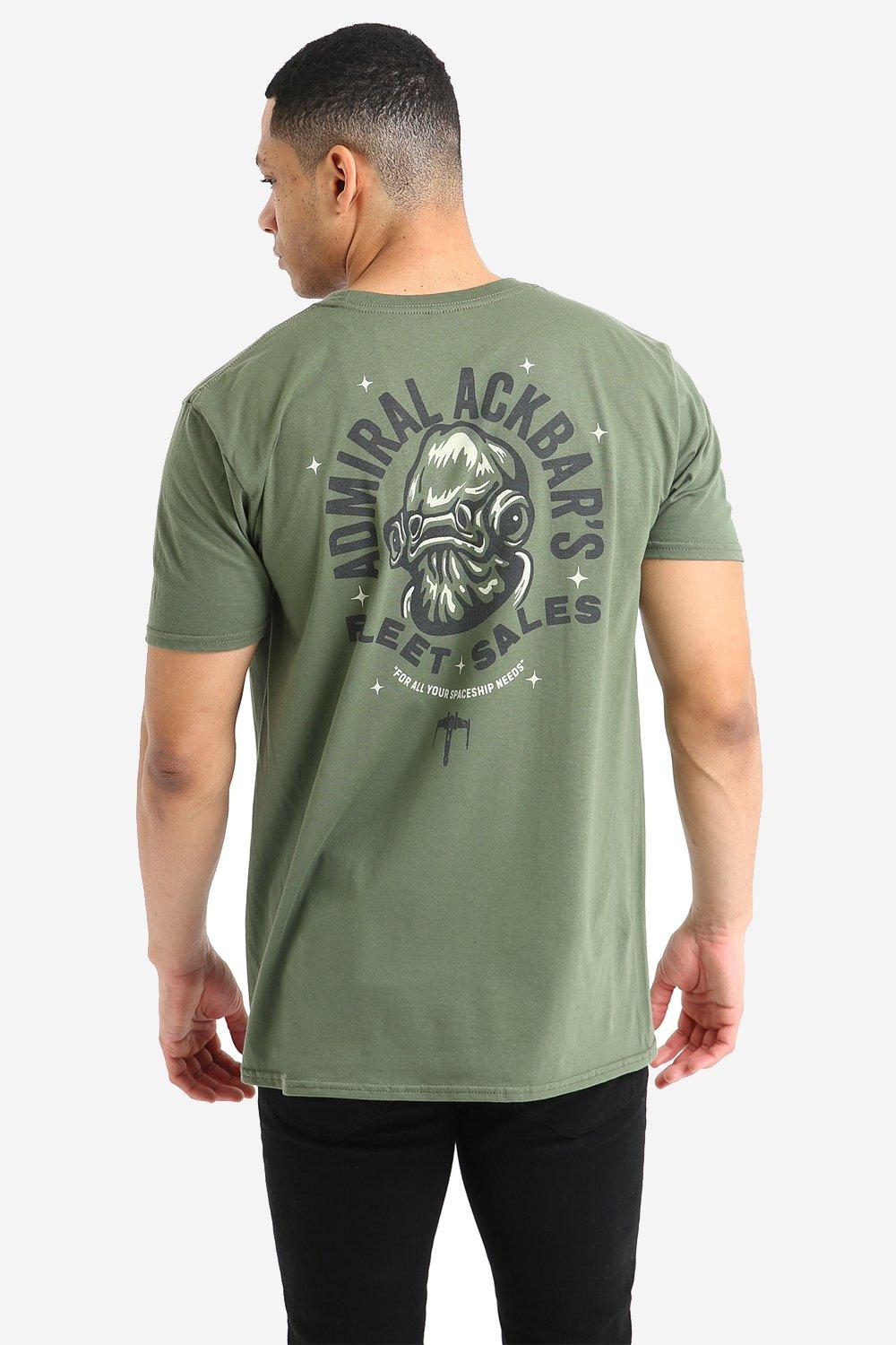 Мужская футболка Адмирал Акбар Star Wars, зеленый