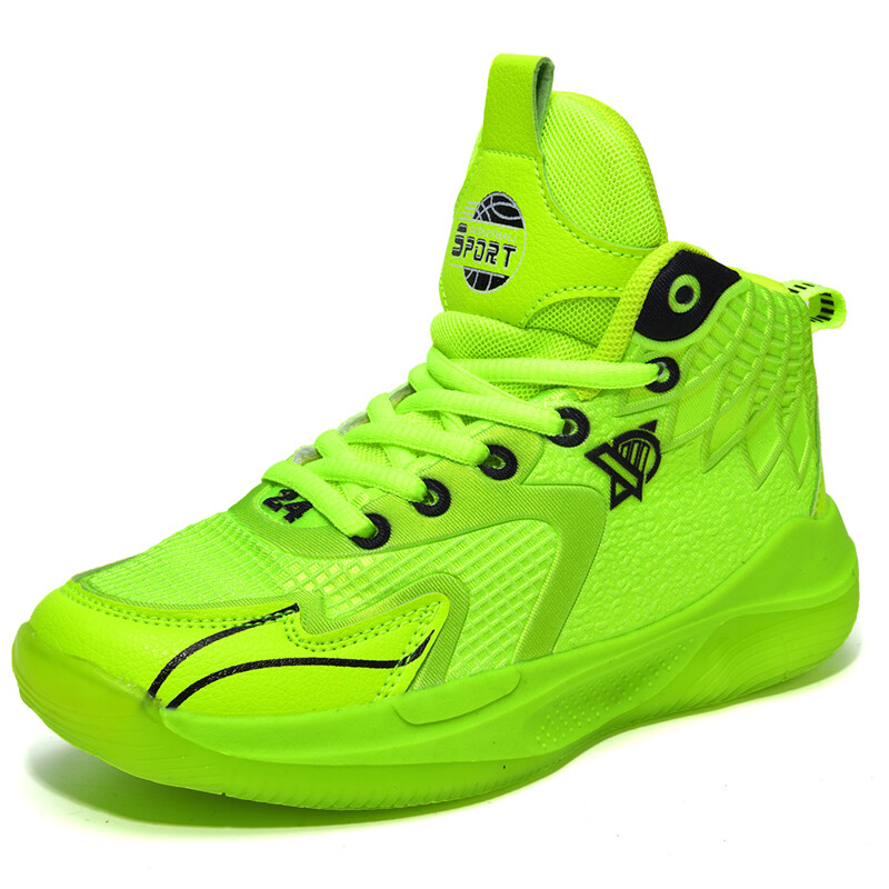 

Баскетбольная обувь для детей, детская, высокая Dtutu, цвет Neon Green